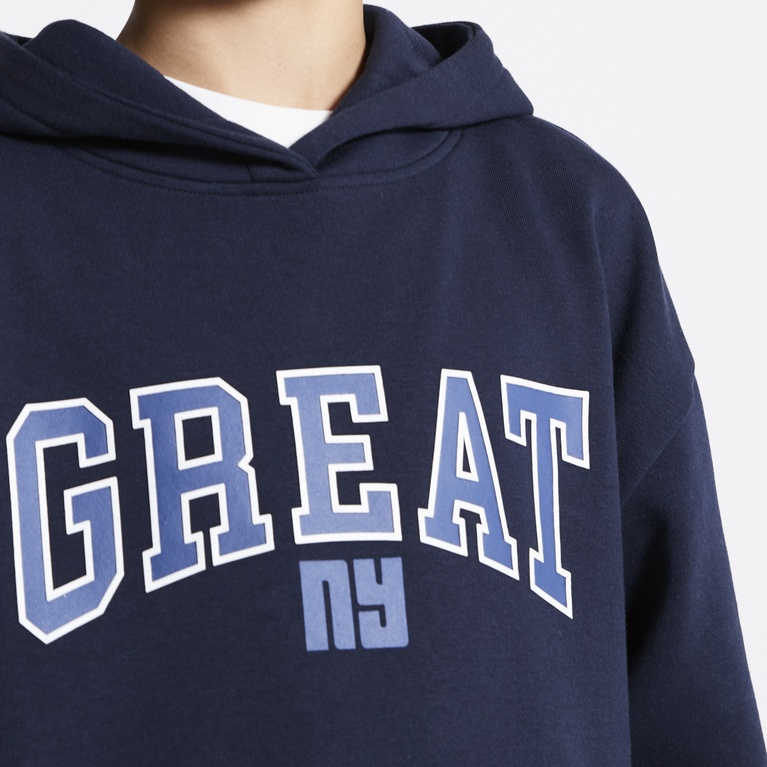 Printed hoodie "Jordon" Navy 6